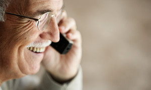 Man speaking on phone